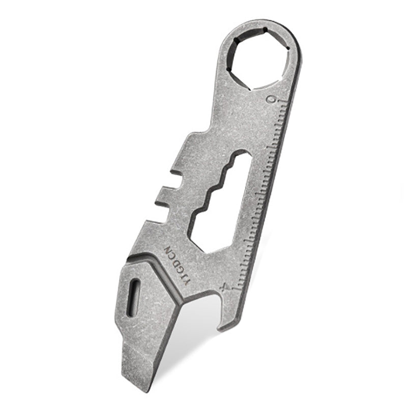 Mini Titanium Alloy Multifunctional Crowbar Wrench Bottle Opener Suitable for EDC/Outdoor