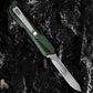Aluminum Alloy Utility Knife With Green Handle Including 5 Stainless Steel Blades