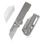 9Ti EDC Titanium Alloy Utility Knife with 10 Stainless Steel Blades Suitable for EDC and Outdoor Use (Gray)