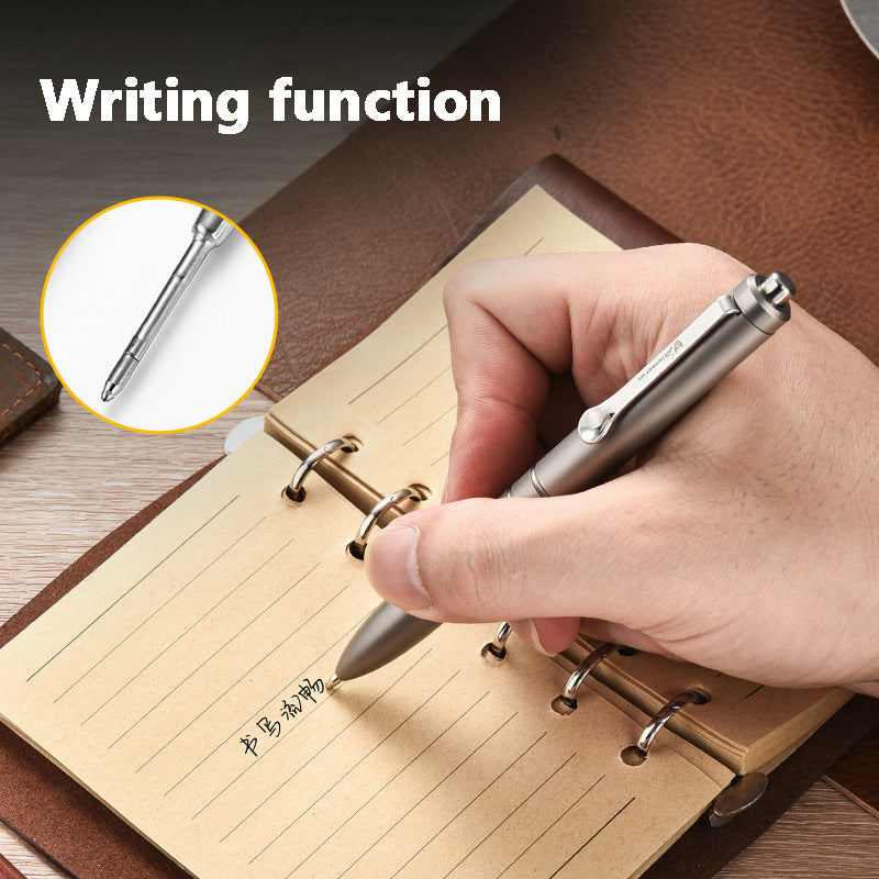 Multifunctional tc4 titanium alloy tactical pen heavy feel outdoor EDC