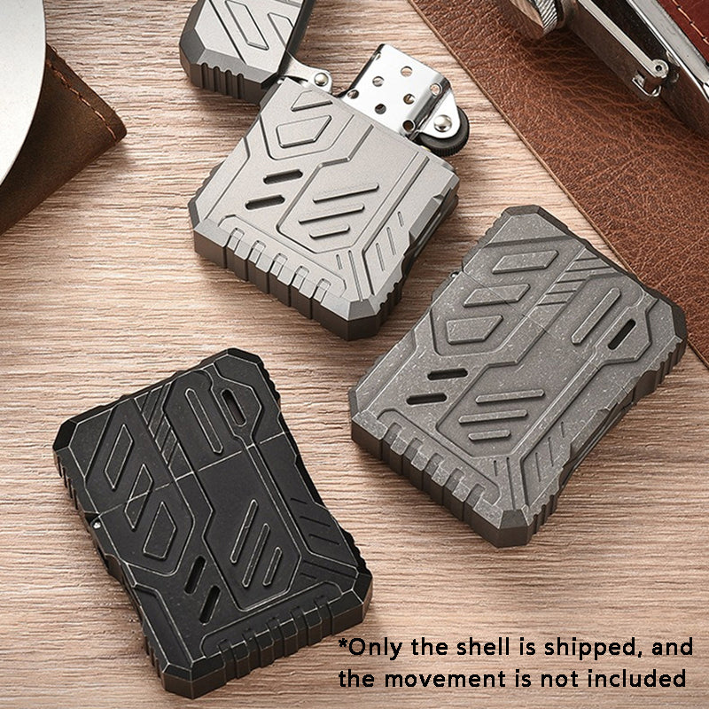 Mecha Titanium Alloy Lighter Shell Men's Advanced Creative Lighter EDC Tool