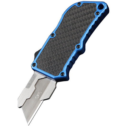 Portable Aluminum Alloy Utility Knife SK5 Carbon Steel Blade Suitable For Daily Cutting