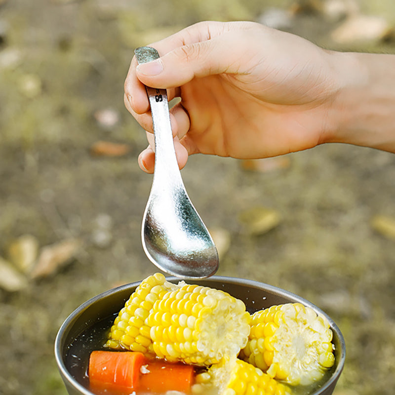 Pure Titanium Spoon Outdoor Camping Portable Spoon Camping Tableware
