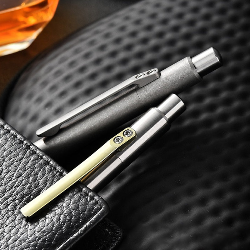 Titanium Alloy Writing Pen Multifunctional EDC Tactical Pen（Sand blasting）
