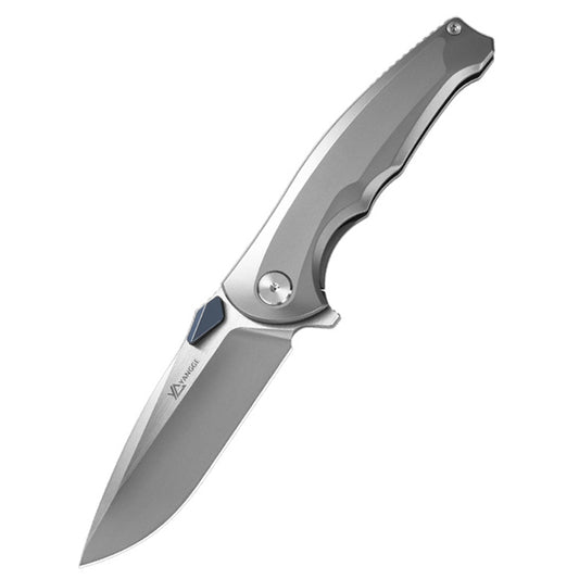Titanium Alloy Folding Knife M390 Blade, Sandblasting Process, EDC Outdoor Tool