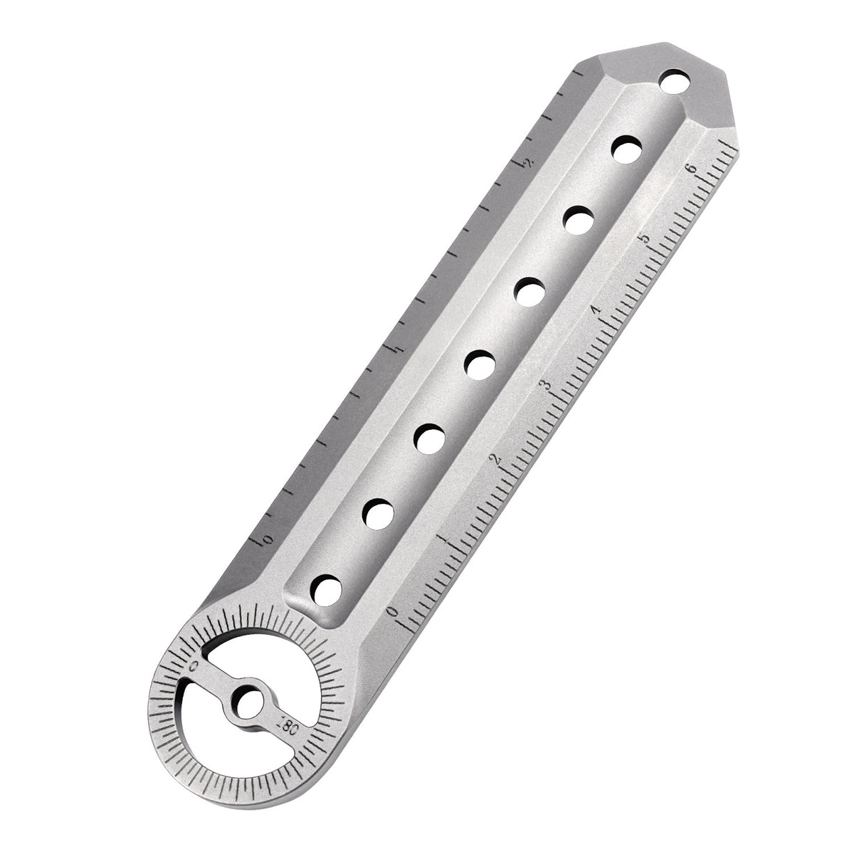 Titanium Alloy Multifunctional Ruler Outdoor Edc Equipment Portable Waist Hanging Crowbar