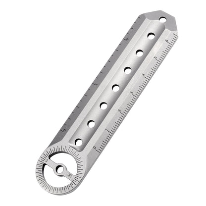 Titanium Alloy Multifunctional Ruler Outdoor Edc Equipment Portable Waist Hanging Crowbar