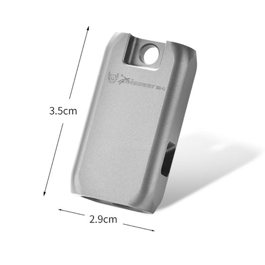 Titanium Alloy Waterproof Whistle, Double Hole High Decibel, Outdoor Essential Practical EDC Tool