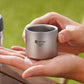 Pure Titanium 75ML Double-Layer Anti-Scalding Portable Tea Cup Set