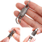 Titanium alloy magnetic keychain, 360° quick release two-way buckle, dark gray