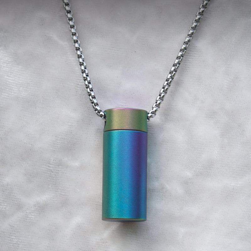 Color Titanium Alloy Waterproof Small Medicine Box Outdoor Portable Sub-Bottling