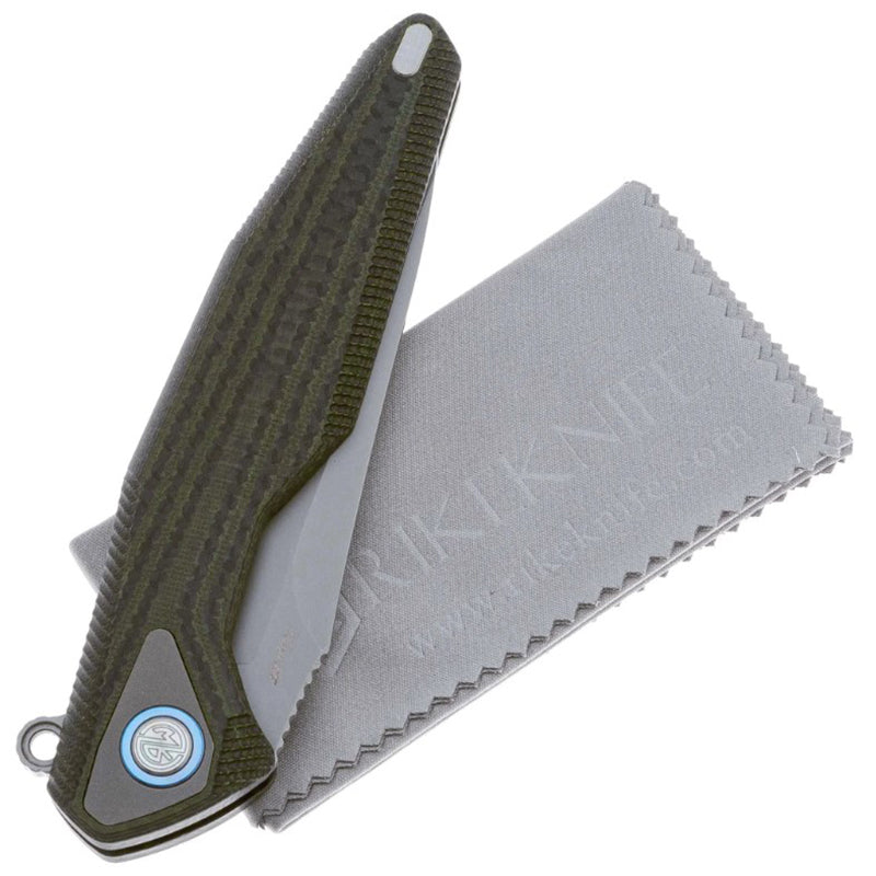 Rike Knife Folding Knife Tulay G10 Handle 154CM Blade Army green