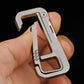 Titanium Alloy Keychain with Knife, EDC Tool, Suitable for Carabiner and Car Keychain Use