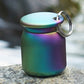 Color Titanium Alloy Waterproof Warehouse Keychain Pendant, Travel Sub-Packing Medicine Box