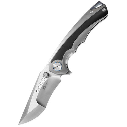 Elmax Titanium Alloy Folding Knife Zirconium Alloy Patch Outdoor Camping Portable Tool