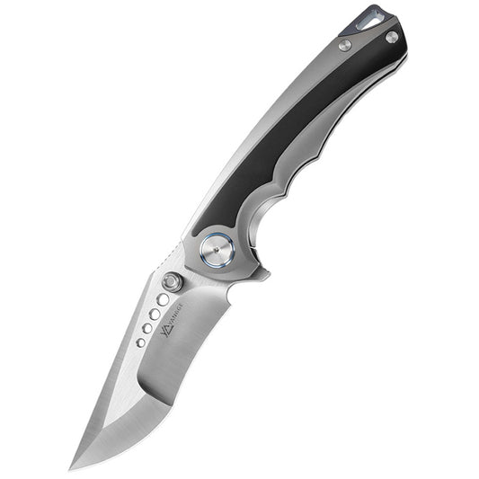 Elmax Titanium Alloy Folding Knife Zirconium Alloy Patch Outdoor Camping Portable Tool