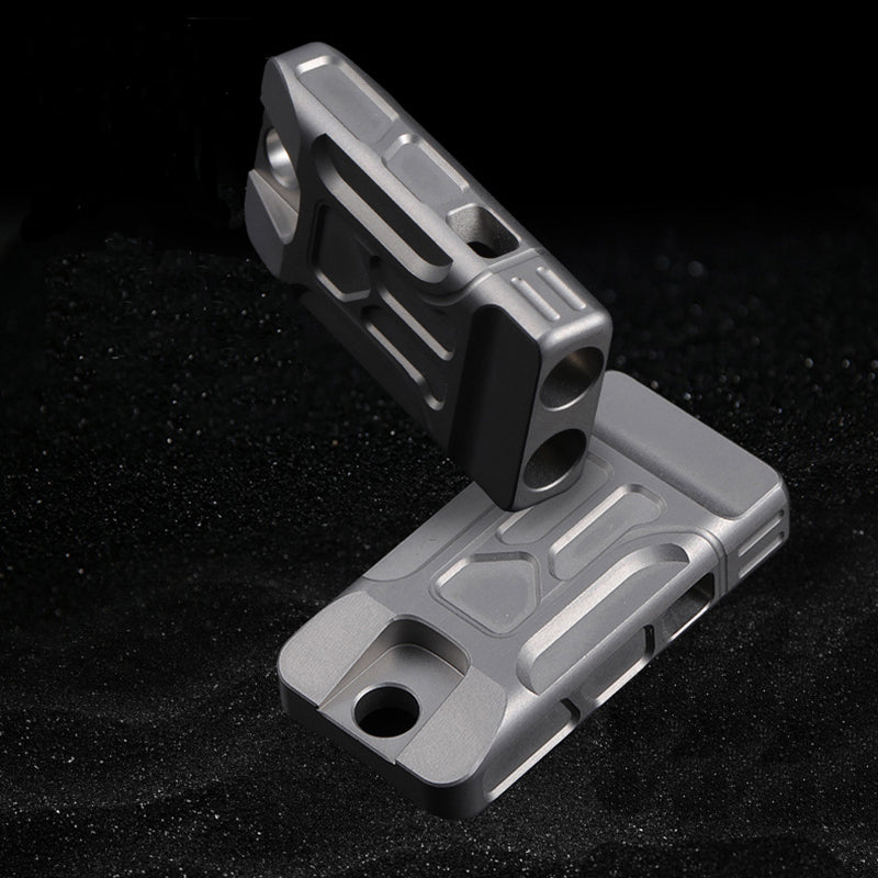 Emergency Whistle Titanium Necklace Whistle Outdoor Whistle Stone wash