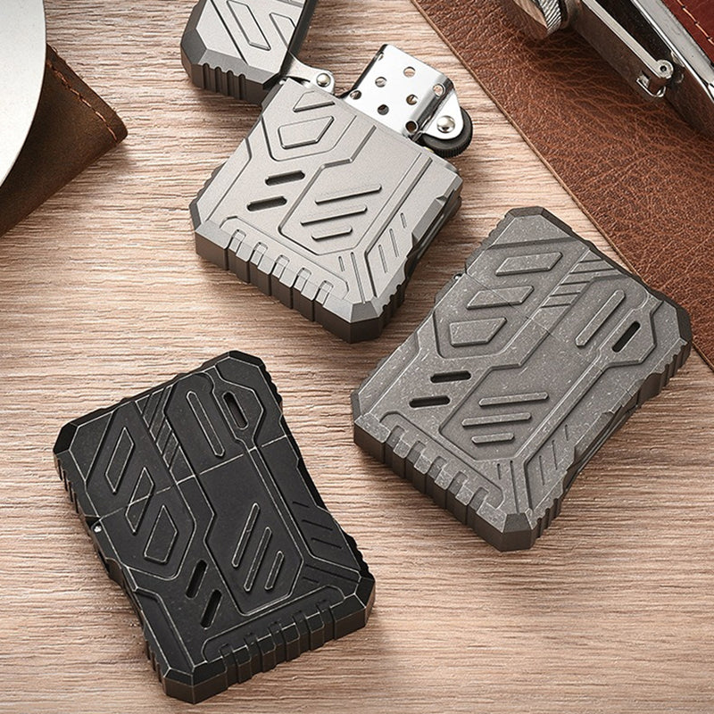 Mecha Titanium Alloy Lighter Kerosene Men's Advanced Creative Lighter EDC Tool