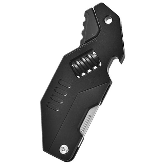 Titanium Alloy CNC Multifunctional Knife With Wrench, M390 Blade Material, Black Finish