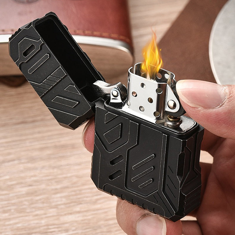 Mecha Titanium Alloy Lighter Kerosene Men's Advanced Creative Lighter EDC Tool