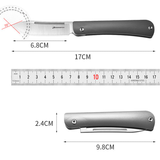 Titanium Alloy Folding Knife Portable Camping Survival EDC High-Value Outdoor Multifunctional Folding Knife