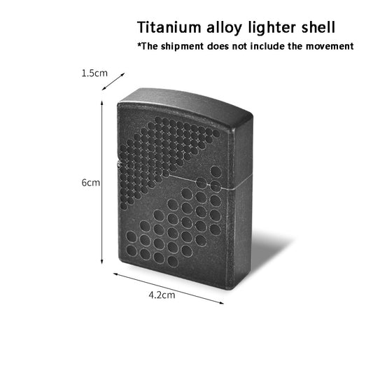 Black Titanium Alloy Lighter Shell Boys Outdoor Portable Tool EDC To Play With