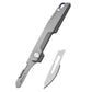 Titanium Alloy Multifunctional EDC Utility Knife With 10 Pcs No.24 Blades
