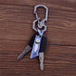 Utility Knife TACRAY Titanium Mini Knife Keychain Knife Paper Knife Blue