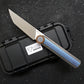 NOC Knives MT-20 Titanium Handle Folding Knife M390 Powder Steel Blade(Blue)