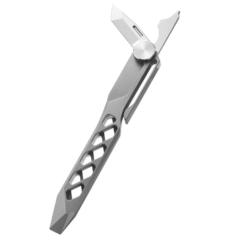 Multifunctional Titanium Alloy Crowbar Tool With Knife