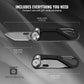 TACRAY Vinto Black Multifunctional Folding Knife EDC Hanging Buckle With Bottle Opener For Outdoor Camping