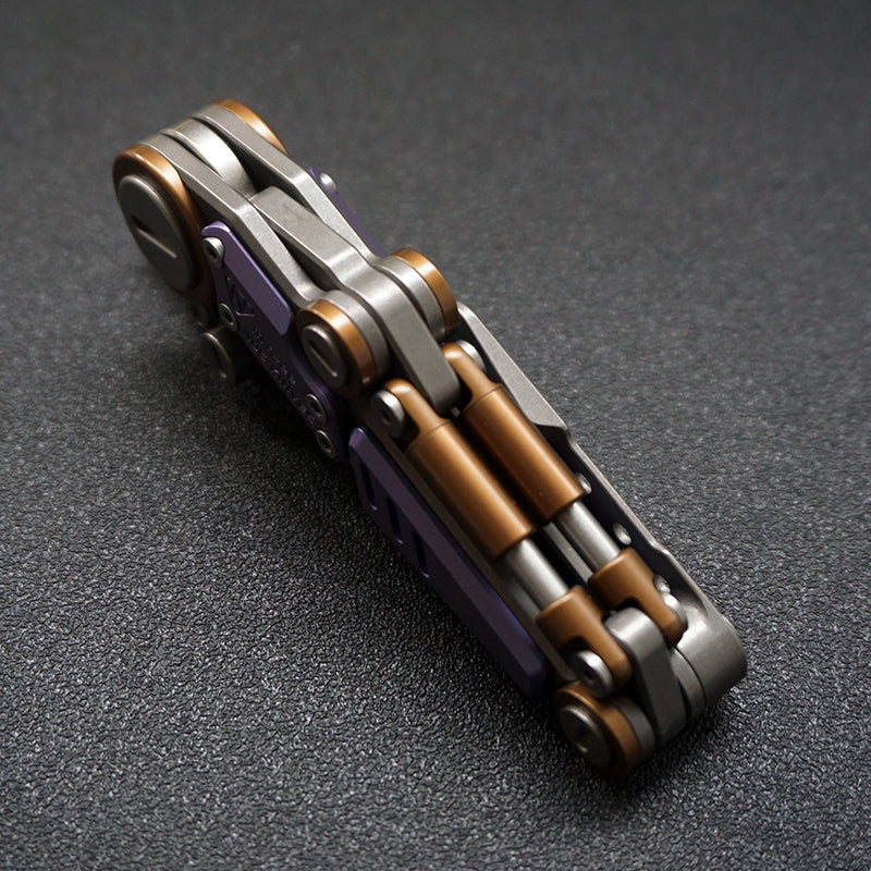 NOC KNIVES MT-22 Mini S-08 EDC Folding Knife M390 Steel Black Blade Titanium Handle（purple）