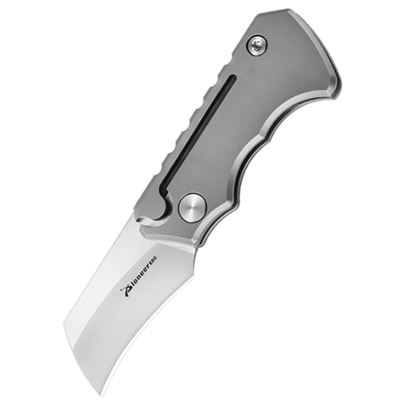 Titanium Alloy Mini Folding Knife 14C28N Blade EDC Outdoor Portable Tool