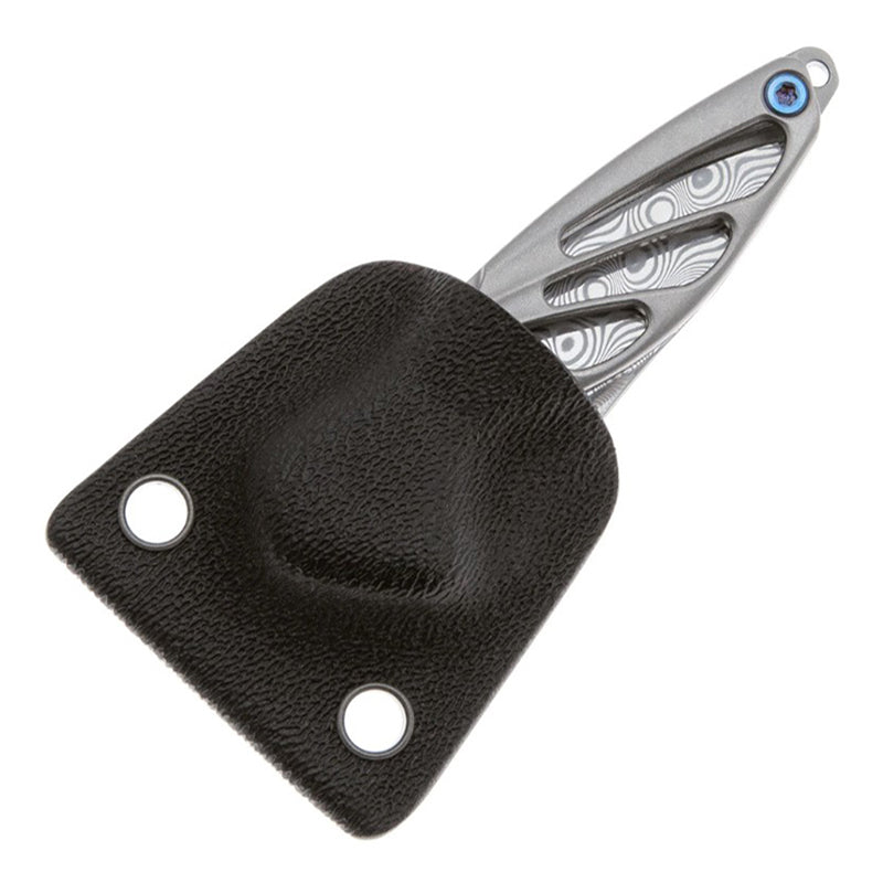 Rikeknife Hummingbird Damascus Steel Mini Titanium Alloy Knife (gray)