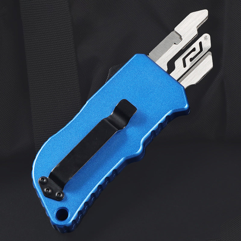 Portable Aluminum Alloy Utility Knife SK5 Carbon Steel Blade Suitable For Daily Cutting