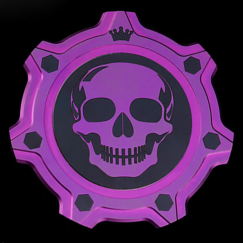Skull Crown Titanium Alloy Gear Commemorative Coin Outdoor Edc Portable Decompression Toy