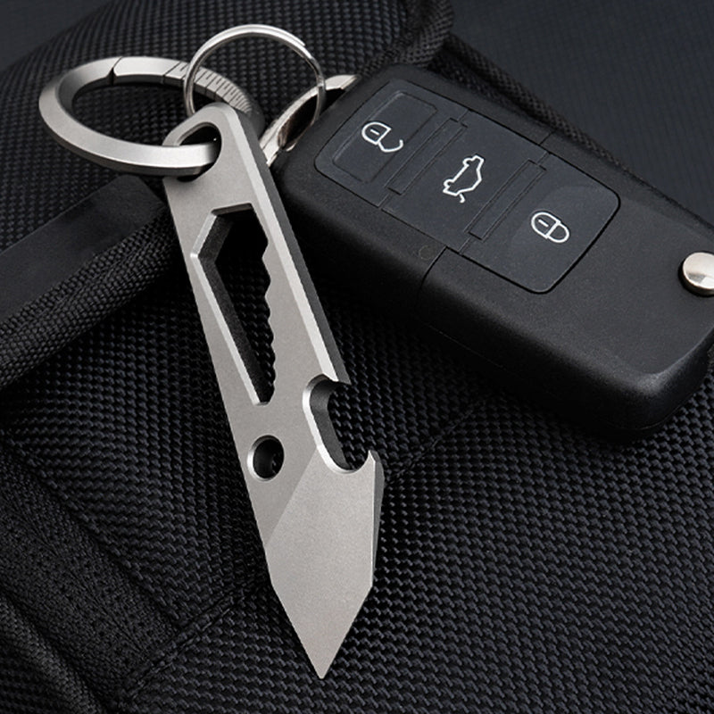 Titanium Alloy Multifunctional Mini Crowbar With Bottle Opener And Hex Wrench