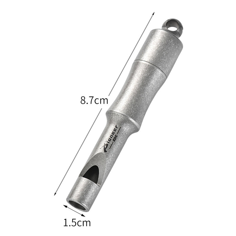Titanium Alloy Multifunctional Sealed Cabin Whistle, Waterproof High Decibel Survival EDC Essential