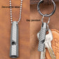 Titanium alloy whistle 120 decibels burst sound, non-slip and durable, essential emergency equipment for outdoor EDC