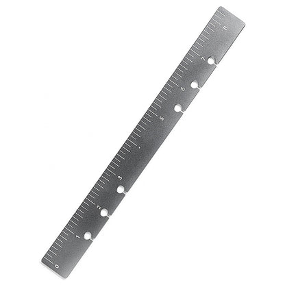 Gray Titanium Alloy Ruler Thickened 21 Cm Student Stationery Measuring Tool Drawing Feet