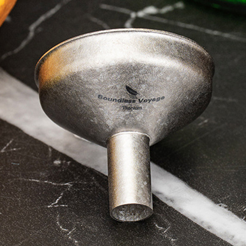Pure Titanium Mini Funnel, Small Mouth Funnel For Wine Tea Oil, Kitchen Dispensing Funnel