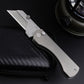 Titanium Alloy Folding Utility Knife Can Clip The Belt Out Of The Box Manual Cutting Tool