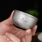 Pure Titanium Double-Layer Tea Cup 40Ml Anti-Scalding Outdoor Camping Kung Fu Tea Cup Wine Glass