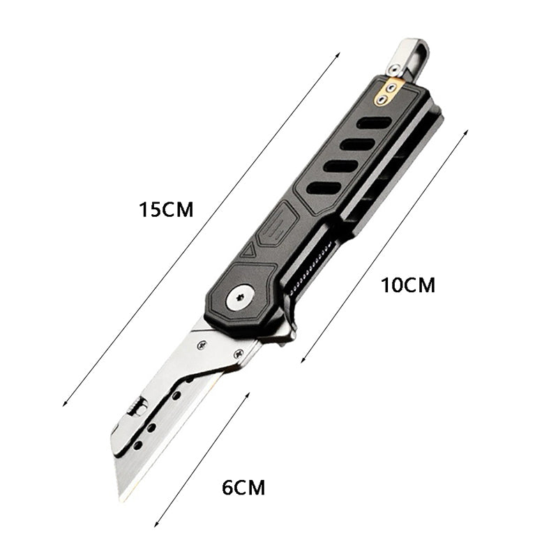 Aluminum Alloy Utility Knife Outdoor Portable EDC Paper Cutter Unpacking Tool Knife