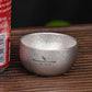 Pure Titanium Double-Layer Tea Cup 40Ml Anti-Scalding Outdoor Camping Kung Fu Tea Cup Wine Glass