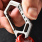 Titanium alloy Keychain Multifunctional Keychain Bottle Opener, Titanium Carabiner