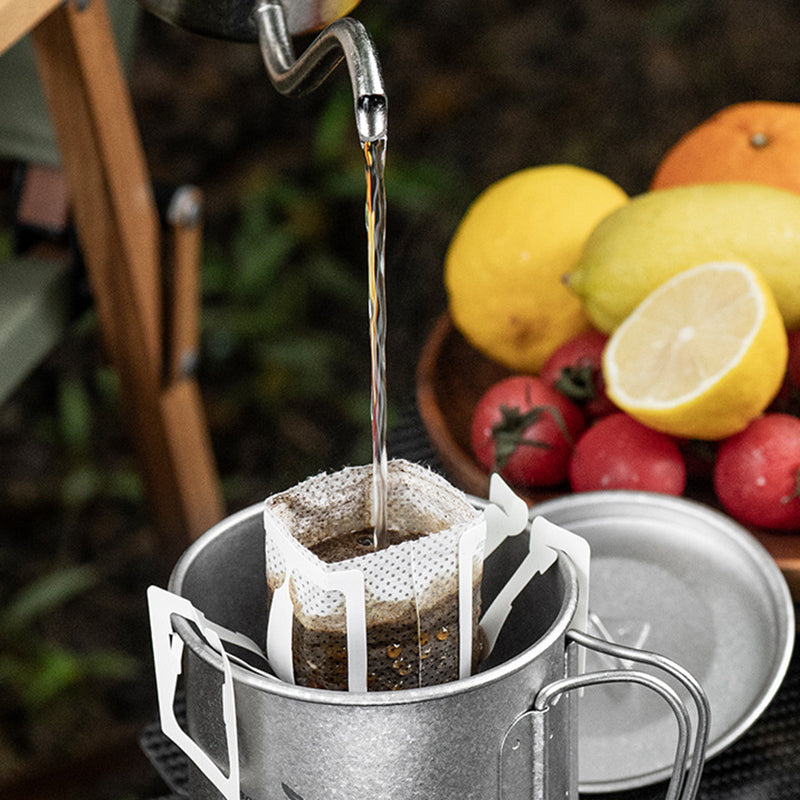 Pure Titanium Mug With Handle And Lid, Outdoor Camping Portable Coffee Tea Cup