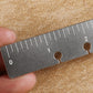 Gray Titanium Alloy Ruler Thickened 21 Cm Student Stationery Measuring Tool Drawing Feet