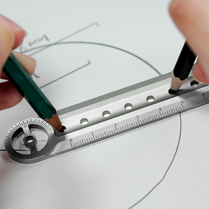 Titanium Alloy Multifunctional Ruler Outdoor Edc Equipment Portable Waist Hanging Crowbar