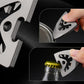 Titanium Alloy Playable Guitar Pick Necklace Pendant, Bottle Opener, Multifunctional Metal EDC Crowbar